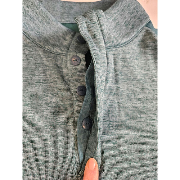 Greg Norman Golf Men's XXL Long Sleeve Green Pullover Fleece 1/4-Zip - Picture 5 of 8